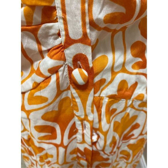 Anthropologie x Maeve Printed Wrap Shirt Dress Size 8 - Picture 6 of 8